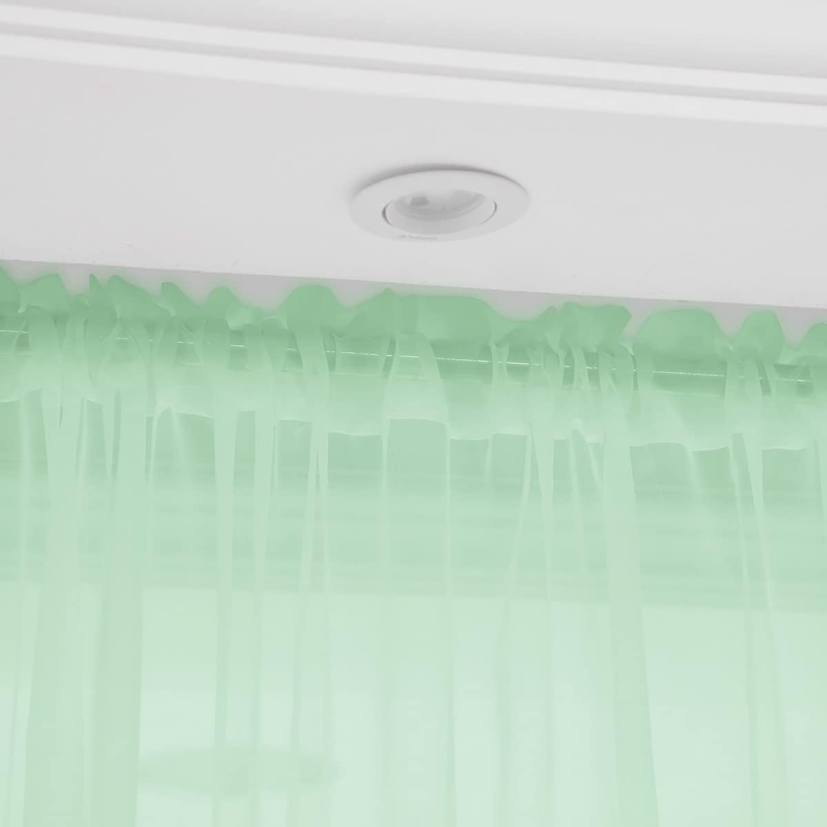 Window Light Green Sheer Curtains 84 Inches Long 2 Panels Sheer Curtain Basic Rod Pocket Panel for Bedroom Children Living Room Yard Kitchen (Light Green, 52" W x 84" L | 2 pcs)