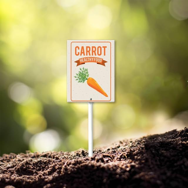 Eveokoki Aluminum Seed & Plant Labels - Plant Markes for Seedlings-Plant Tags for Pots - Garden Signs for Vegetable - Durable Markers for Plants Outdoor Waterproof - Garden Decor for Farmhouse