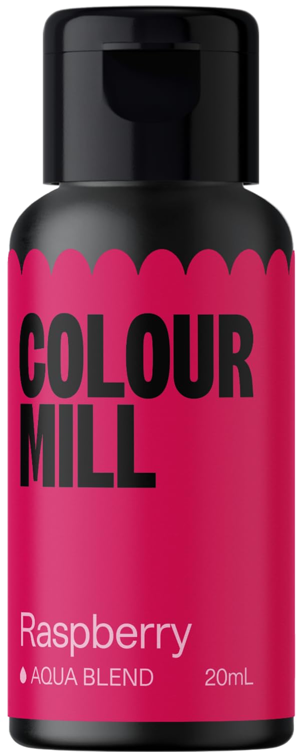 Colour Mill Aqua Blend Water-Based Food Coloring, 20 Milliliters Raspberry