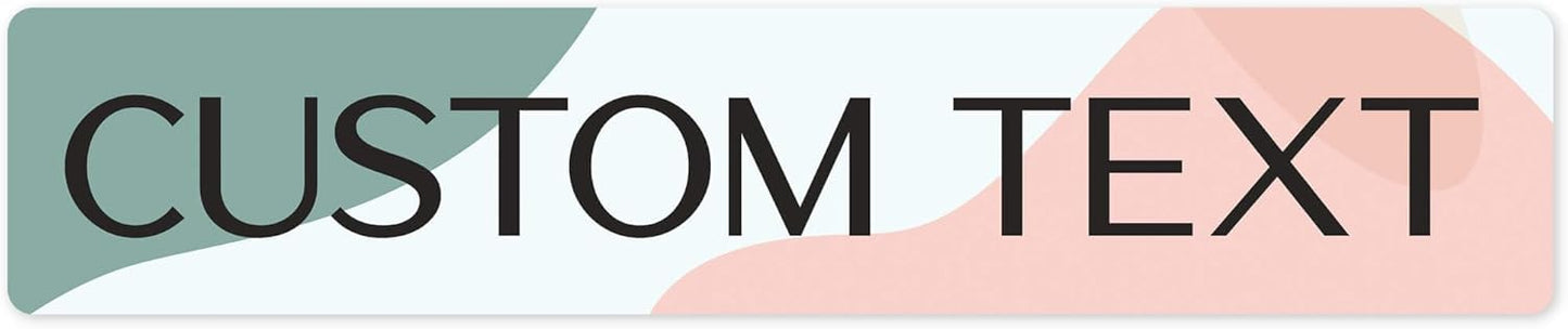 Custom Sign, Custom Street Sign, 11 Font Colors, 13 Font Styles, 4 Hole Options, 22 Sizes, 6x30 Inches, Rust Free DiBound, Fade Resistant, Made in USA by My Sign Center (Minimalist)