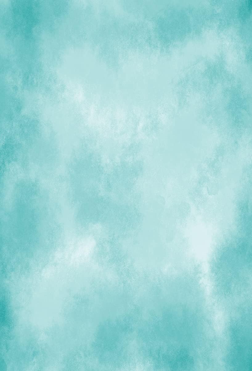 6.5x10ft Aqua Abstract Solid Photography Backdrops Gradient Portrait Photo Booth Background for Photographyer