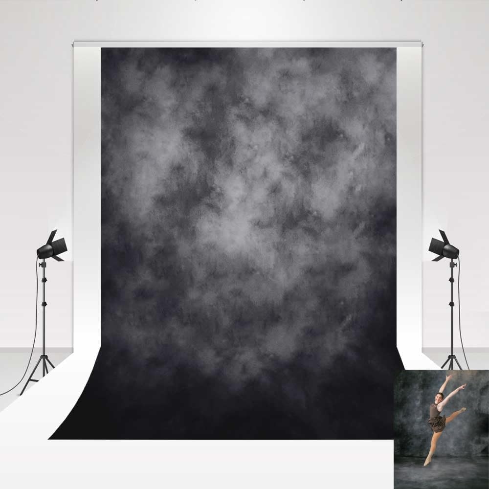 Kate 5x7ft/1.5x2.2m Medium Grey Portrait Backdrop Headshot Background Gray Texture Fabric Photography Studio Props