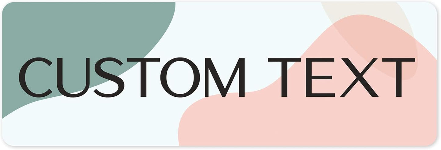 Custom Sign, Custom Street Sign, 11 Font Colors, 13 Font Styles, 4 Hole Options, 22 Sizes, 6x18 Inches, Rust Free DiBound, Fade Resistant, Made in USA by My Sign Center (Minimalist)