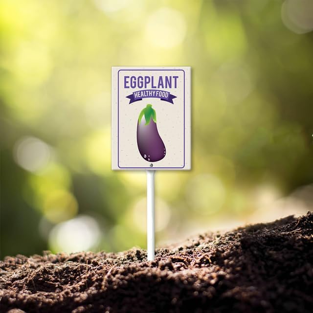 Eveokoki Aluminum Seed & Plant Labels - Plant Markes for Seedlings-Plant Tags for Pots - Garden Signs for Vegetable - Durable Markers for Plants Outdoor Waterproof - Garden Decor for Farmhouse