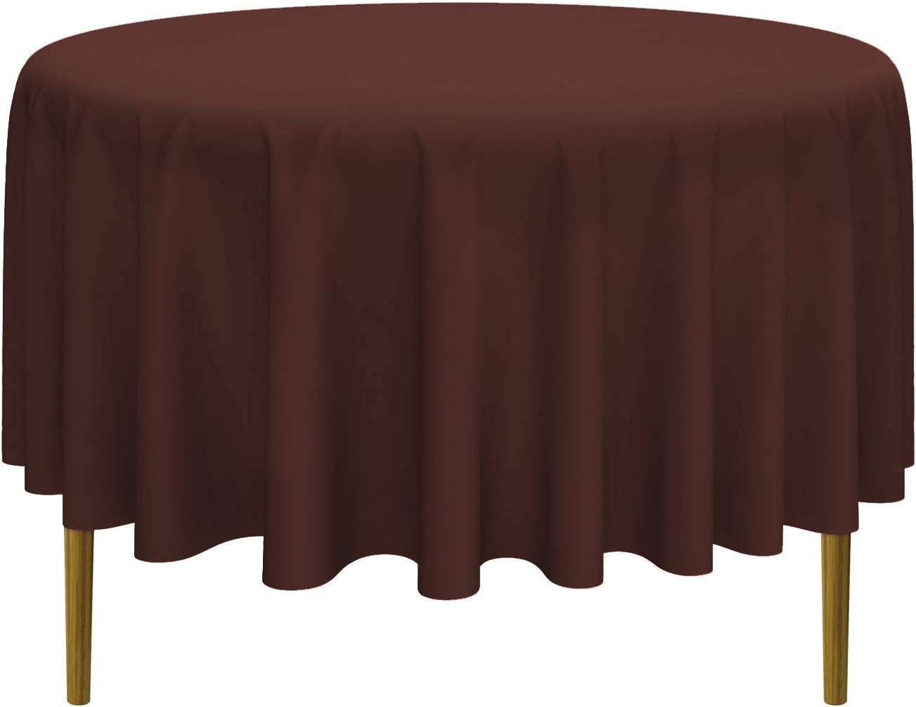 Lann's Linens - 10 Premium 90" Round Tablecloths for Wedding/Banquet/Restaurant - Polyester Fabric Table Cloth - Chocolate Brown