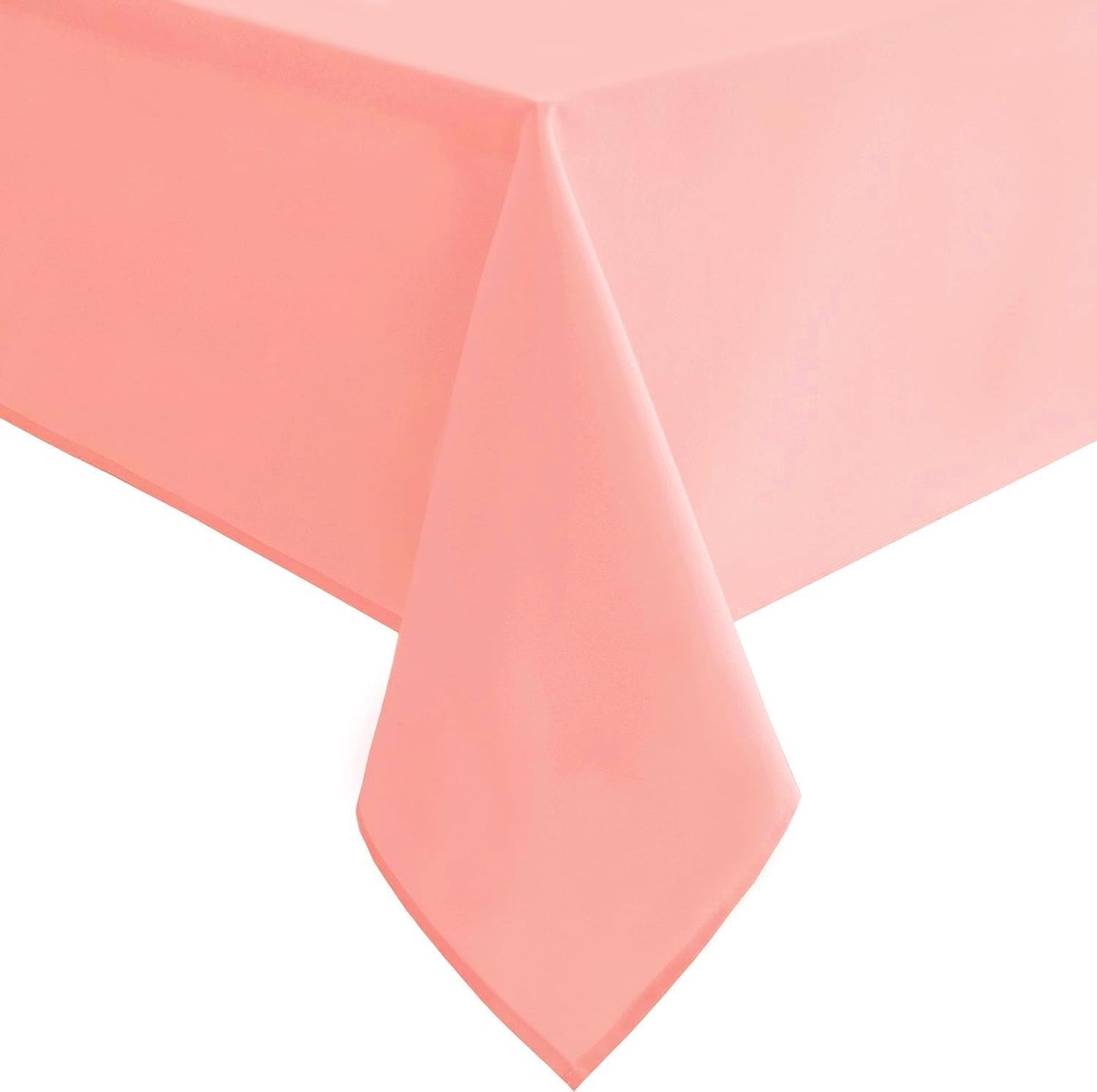 Hiasan Waterproof Tablecloth Rectangle - Washable Fabric Table Cloth for Dining Room Kitchen Birthday Party and Outdoor Use, Rose Pink, 70 x 120 Inch