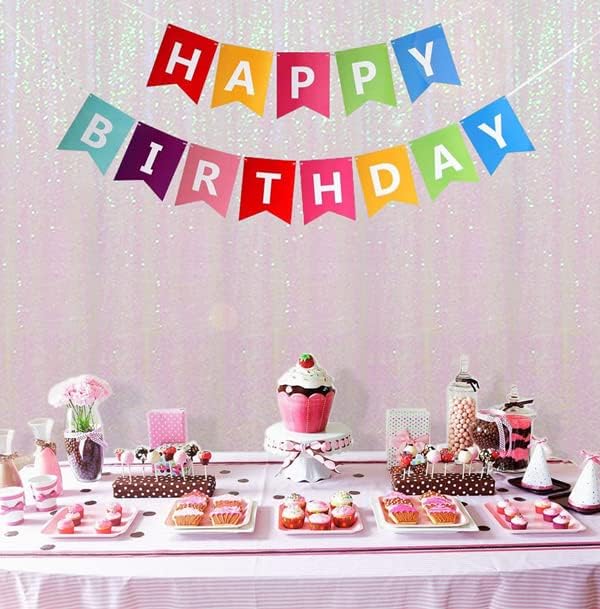 Poise3EHome Iridescent Sequin Backdrop,6FT x 8FT Sequin Photography Backdrop Curtain for Party Decoration, Iridescent