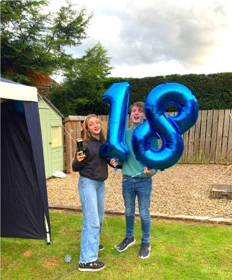 Navy Blue Giant Number 8 Balloon 40 Inch, 8th Eight Blue Birthday Decorations, Men Women 8 18 28 38 80 88 Birthday Number Balloons, 8 Balloon Number Anniversary Graduations Party Supplies
