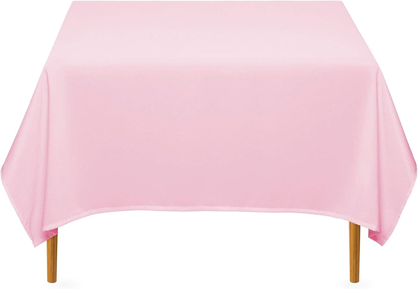 Lann's Linens - 10 Premium 70" Square Tablecloths for Wedding/Banquet/Restaurant - Polyester Fabric Table Cloth - Pink