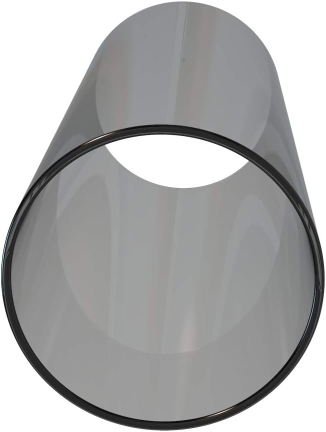 Electroplated Glass Hurricane Mirror Effect Cylinder Candle Holder Bottomless Glass Sleeve Lamp Shade Replacement (Grey,2.5X4)