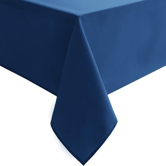 Hiasan Table Cloth Rectangle - Waterproof and Washable Fabric Tablecloth for Dining Room Kitchen and Outdoor Use, Royal Blue, 54 x 120 Inch