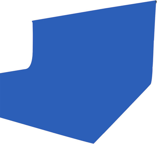 ISSUNTEX 10X12 ft Background Muslin Backdrop, Photo Studio, Collapsible High Density Screen for Video Photography and Television-Blue