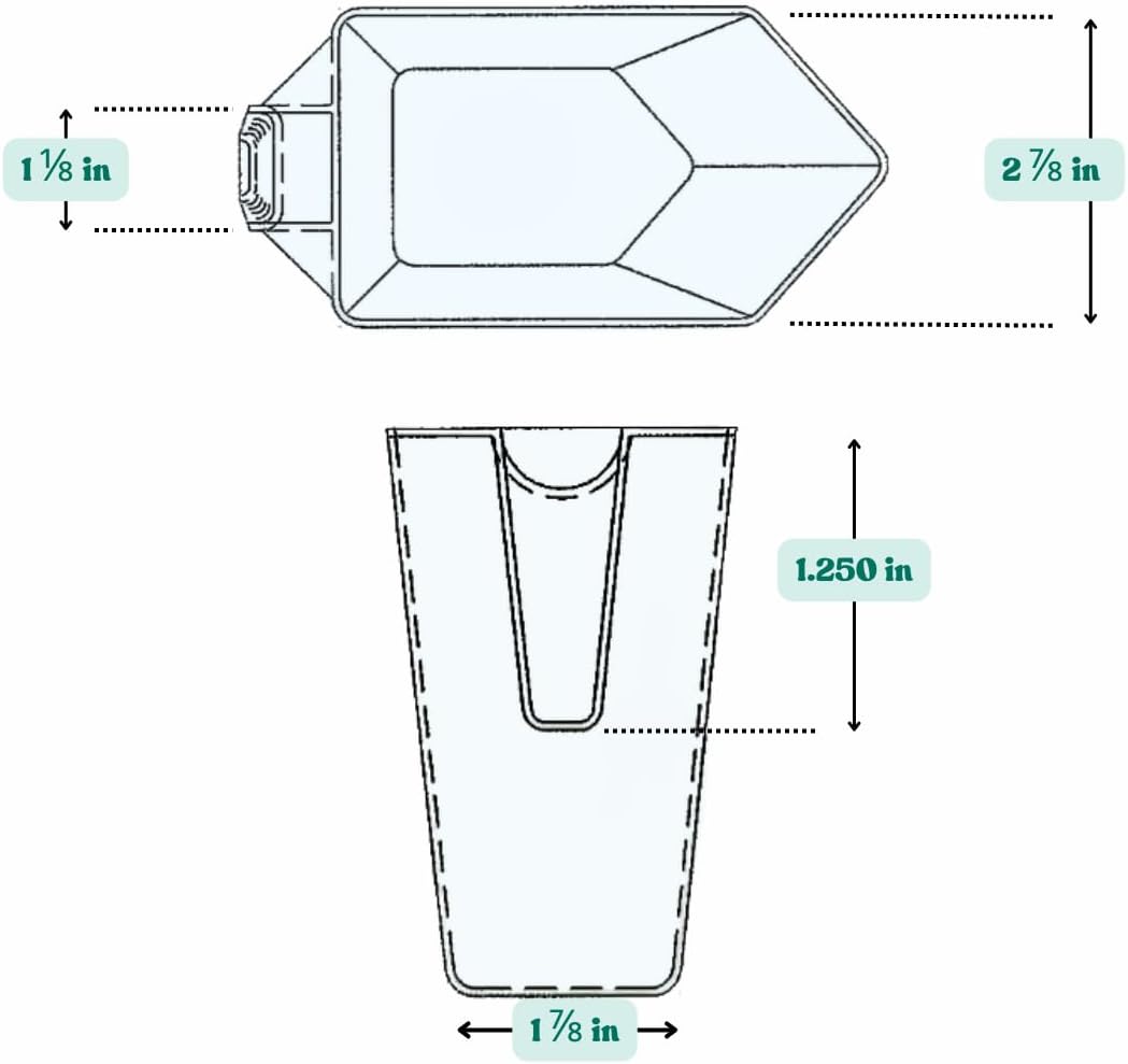 2 Cup (1 Pint | 16 Oz. | 500 mL) Scoop for Measuring Coffee, Pet Food, Grains, Protein, Spices and Other Dry Goods (Pack of 10)