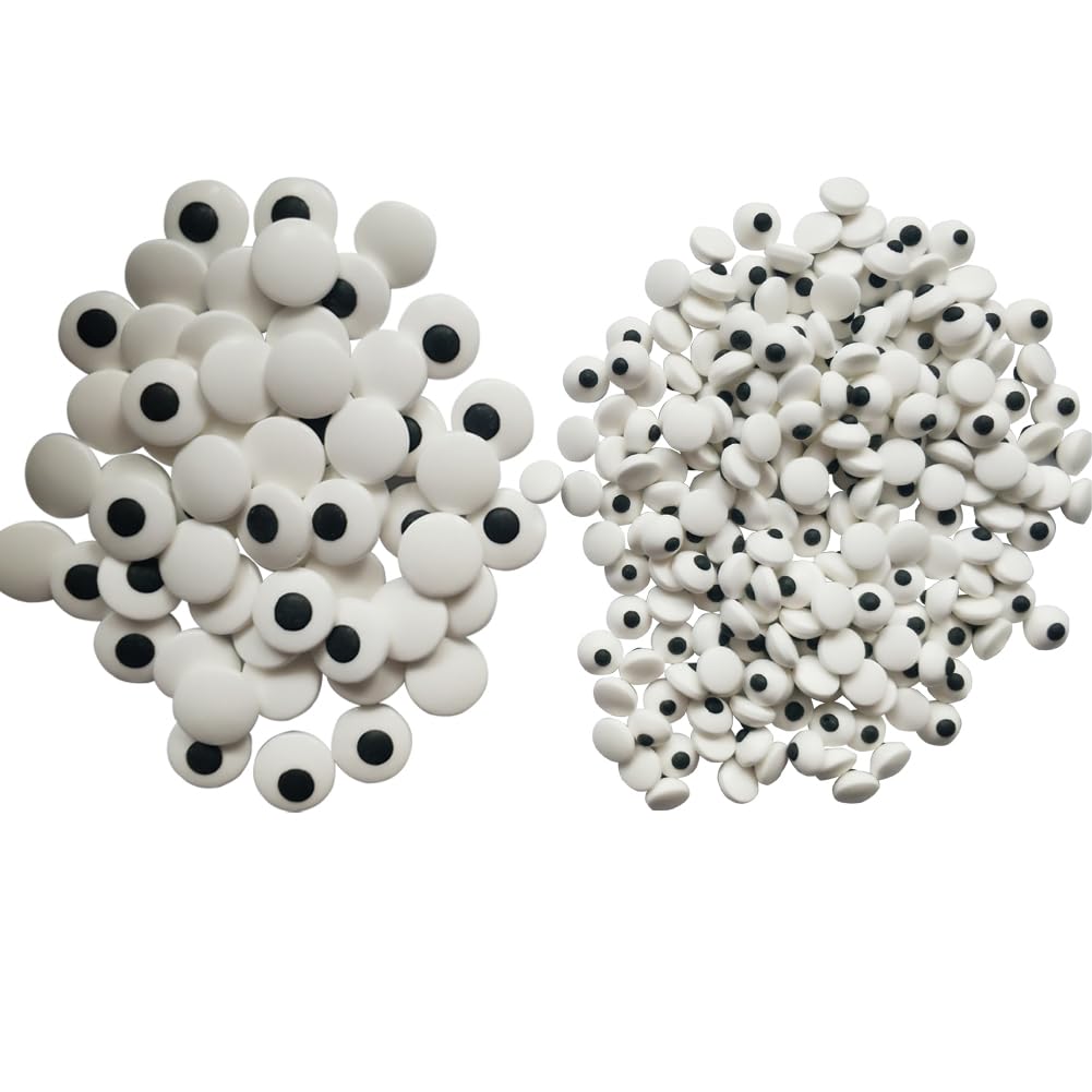 2 Bottles Candy Eyes Eyeballs - Cake Cupcake Toppers - Edible Baking Decorations for Cupcakes, Cakes, Cookies - Halloween, Christmas, Easter, and Edible Art Project Candy (Two Size Mixed)