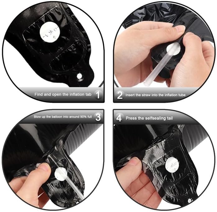 Black Number 50 Balloon 40 Inch Birthday Decorations, Number 50 Balloon Birthday Party Decorations, Anniversary Decorations Graduations Party Supplies