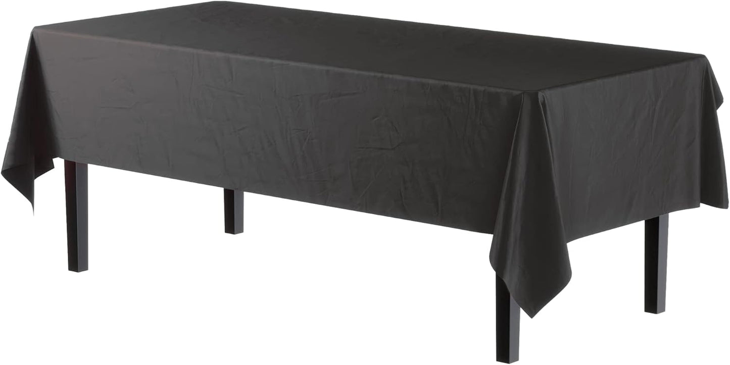 Premium Black table cover 54" x 108" (Pack of 12)