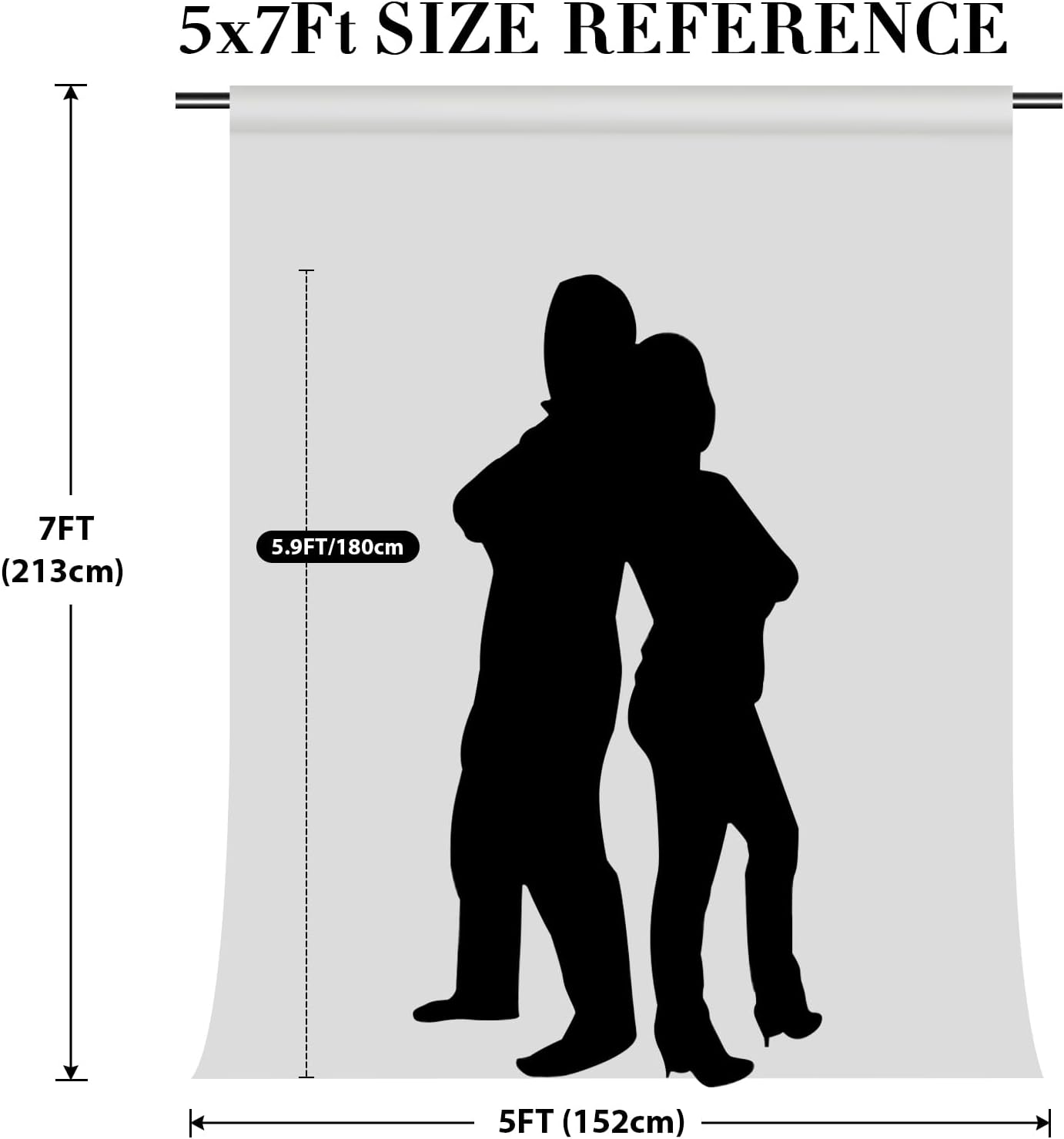 Eternal Beauty White Sequin Backdrop, 5x7 Ft Glitter Background Curtains for Christmas Shimmer Photography Party Wedding Birthday Back Drop Decor