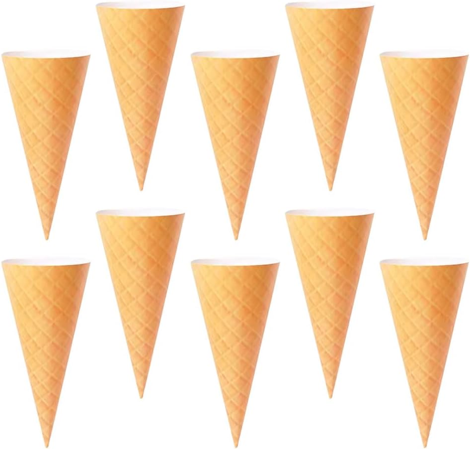 LUOZZY 10PCS Ice Cream Cone Flower Bouquet Wrapping Paper Petal Cones For Special Occasions 48x35cm Floral Arrangement Material For Pretty Bouquets