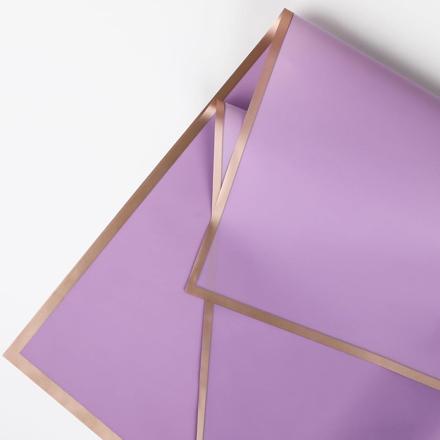 NESCCI 20 Sheet Flower Wrapping Paper - Waterproof Floral Bouquet Wrapping Paper, Florist Supplies Packaging Paper for Wedding Birthday Gift DIY (Light purple)