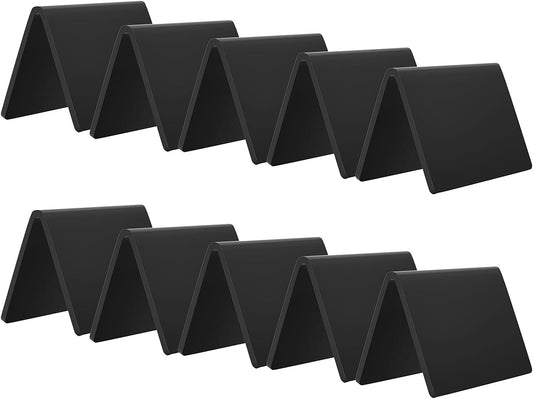 AITEE Mini Tabletop Chalkboard Signs - 10 Pack Acrylic Mini Chalkboards for Food, Weddings, Birthday Parties, Buffet, Bakery