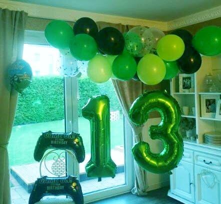 Green 40 Inch 30 Number Balloons, 30 Decorations for Birthday, Foil Giant Birthday Graduations Anniversary Party Balloons
