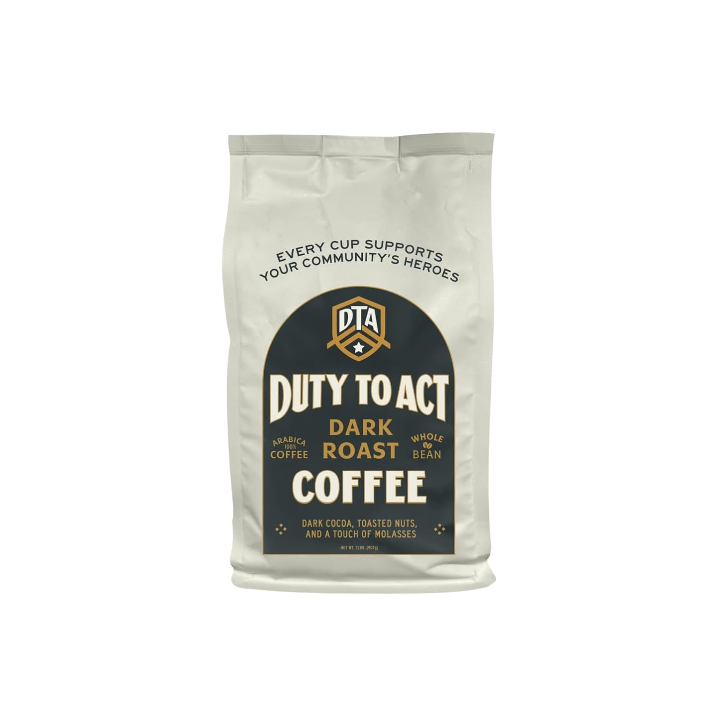 Duty to Act Medium Roast & Dark Roast Whole Bean Coffee, 2 lb. (Variety Pack)
