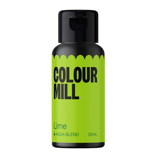Colour Mill Aqua Blend Water-Based Food Coloring, 20 Milliliters Lime