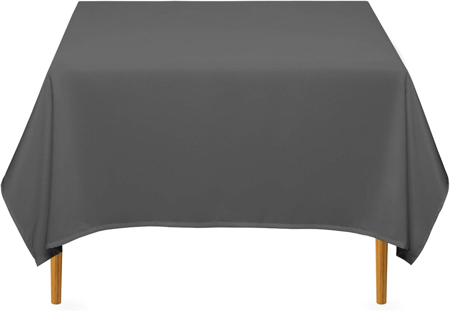 Lann's Linens - 70" Square Premium Tablecloth for Wedding/Banquet/Restaurant - Polyester Fabric Table Cloth - Dark Gray