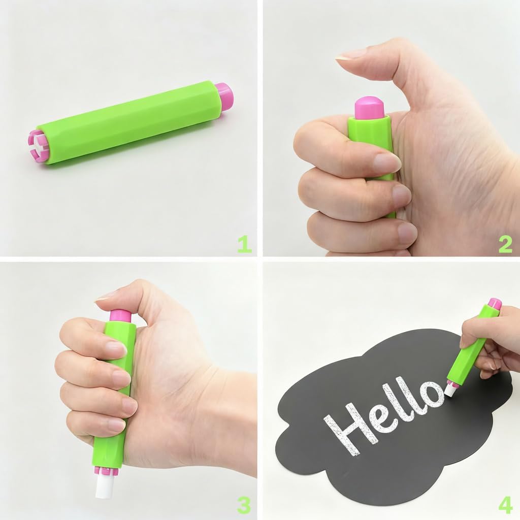 10pcs Blank Photo Booth Props - Writable Chalkboard Signs with Chalk & Sticks, for Wedding, Birthday, Baby Shower