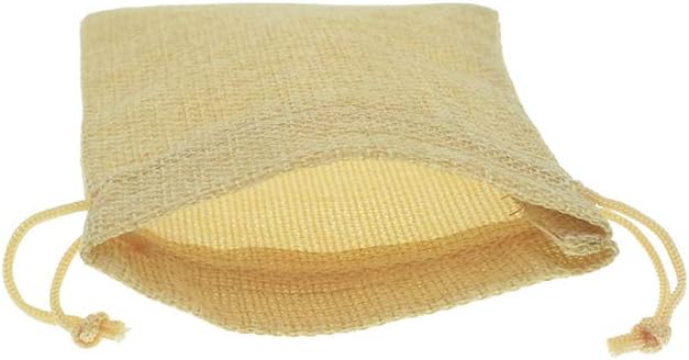 20Pcs Burlap Bags with Drawstring, Small Linen Gift Bags Jewelry Pouches Sacks for Christmas, Wedding Favor, Party, DIY Crafts (Flaxen, 3.9 x 5.5 inch)