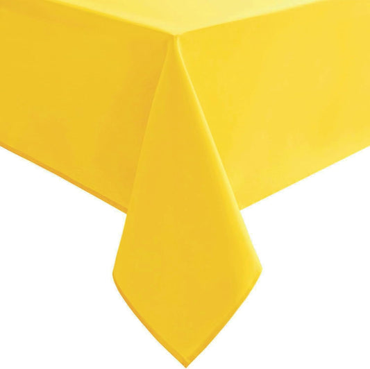 Hiasan Small Tablecloth for Square Tables - Waterproof and Spillproof Washable Fabric Table Cloth for Spring Dining, Outdoor Picnic (Yellow, 40 x 40 Inch)