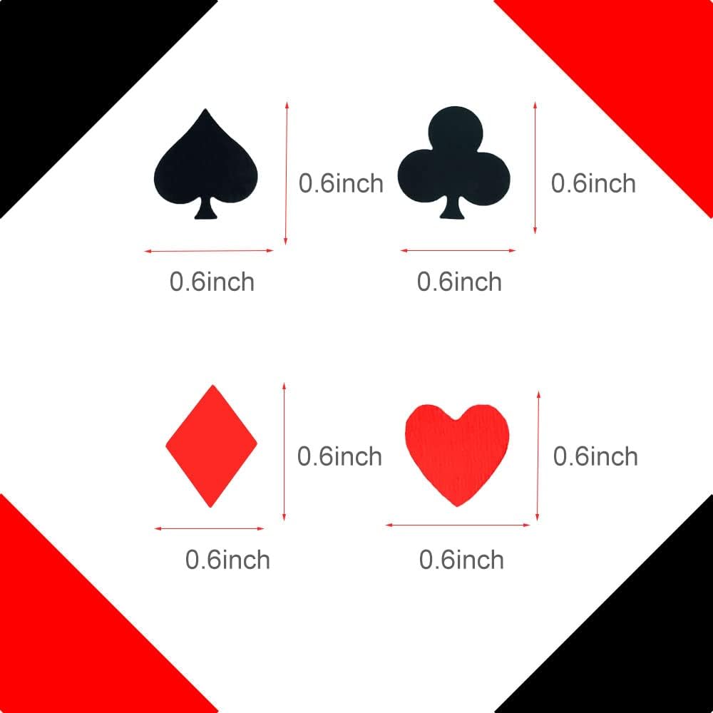 Poker Confetti Casino Sequins-Table Confetti Metallic Foil Sprinkles or DIY for Wedding Birthday Bday Baby Shower Engagement Bachelorette Party Supplies (Poker)