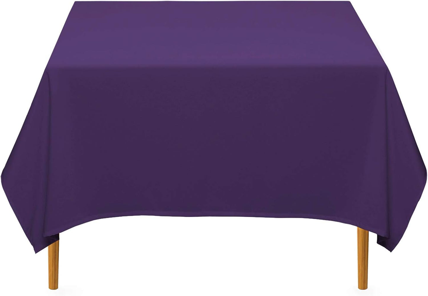Lann's Linens - 10 Premium 70" Square Tablecloths for Wedding/Banquet/Restaurant - Polyester Fabric Table Cloth - Purple