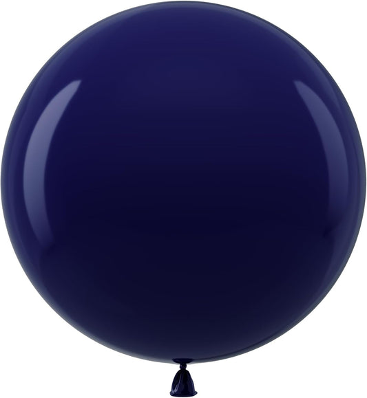 Bezente Navy Blue Giant Balloons 36 Inch - 8 Pack Jumbo Blue Large Round Dark Blue Latex Balloon for Bridal Shower Graduation Wedding Party Decorations