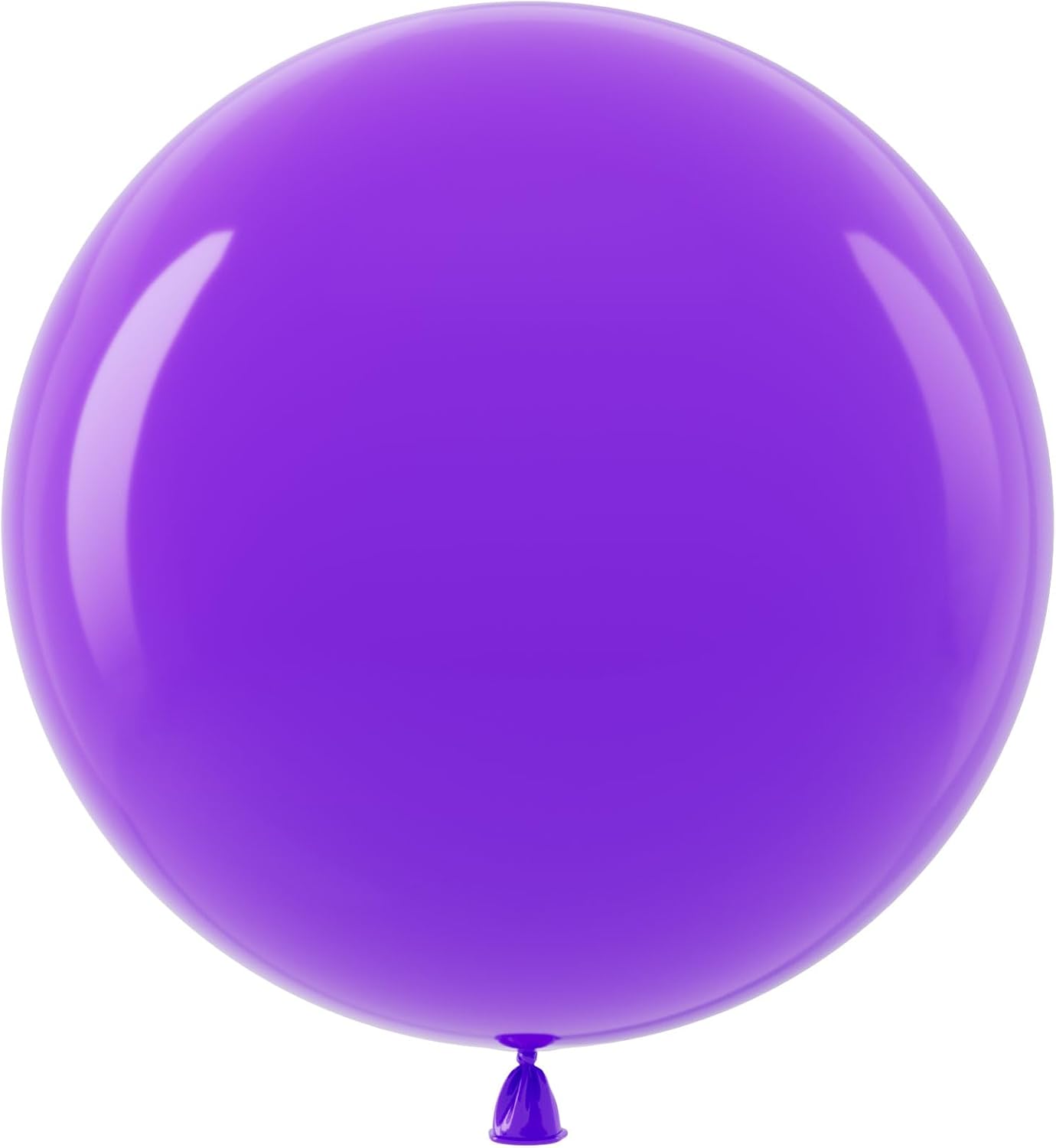 Bezente Purple Giant Balloons 36 Inch - 8 Pack Jumbo Purple Balloons Large Round Black Latex Balloons for Birthday Graduation Bridal Shower Wedding Halloween Party Decoration
