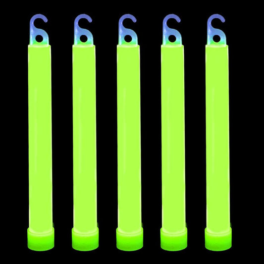 novelinks 50 Pcs 6'' Premium Glow Sticks Bulk - Ultra Bright Large Glow Necklaces Light up Glow in The Dark , Emergency Glow Sticks, Long-lasting Lighting Waterproof(Green)