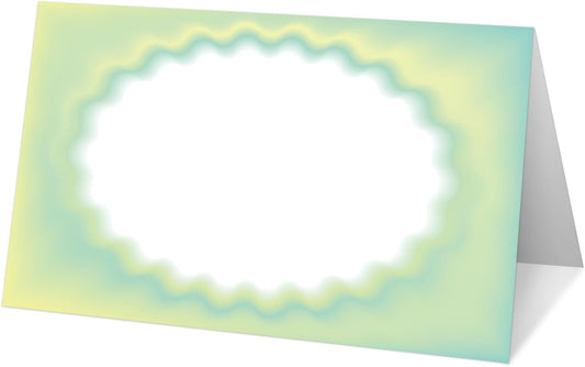 25 Color Gradient Place Cards for Table Seating, Colorful Wedding Name Place Card, Tent Cards for Birthday Baby Shower Bridal Shower Reception Dinner Party Decorations -A01