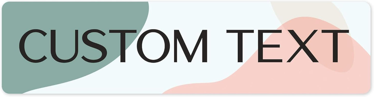 Custom Sign, Custom Street Sign, 11 Font Colors, 13 Font Styles, 4 Hole Options, 22 Sizes, 6x24 Inches, Rust Free DiBound, Fade Resistant, Made in USA by My Sign Center (Minimalist)