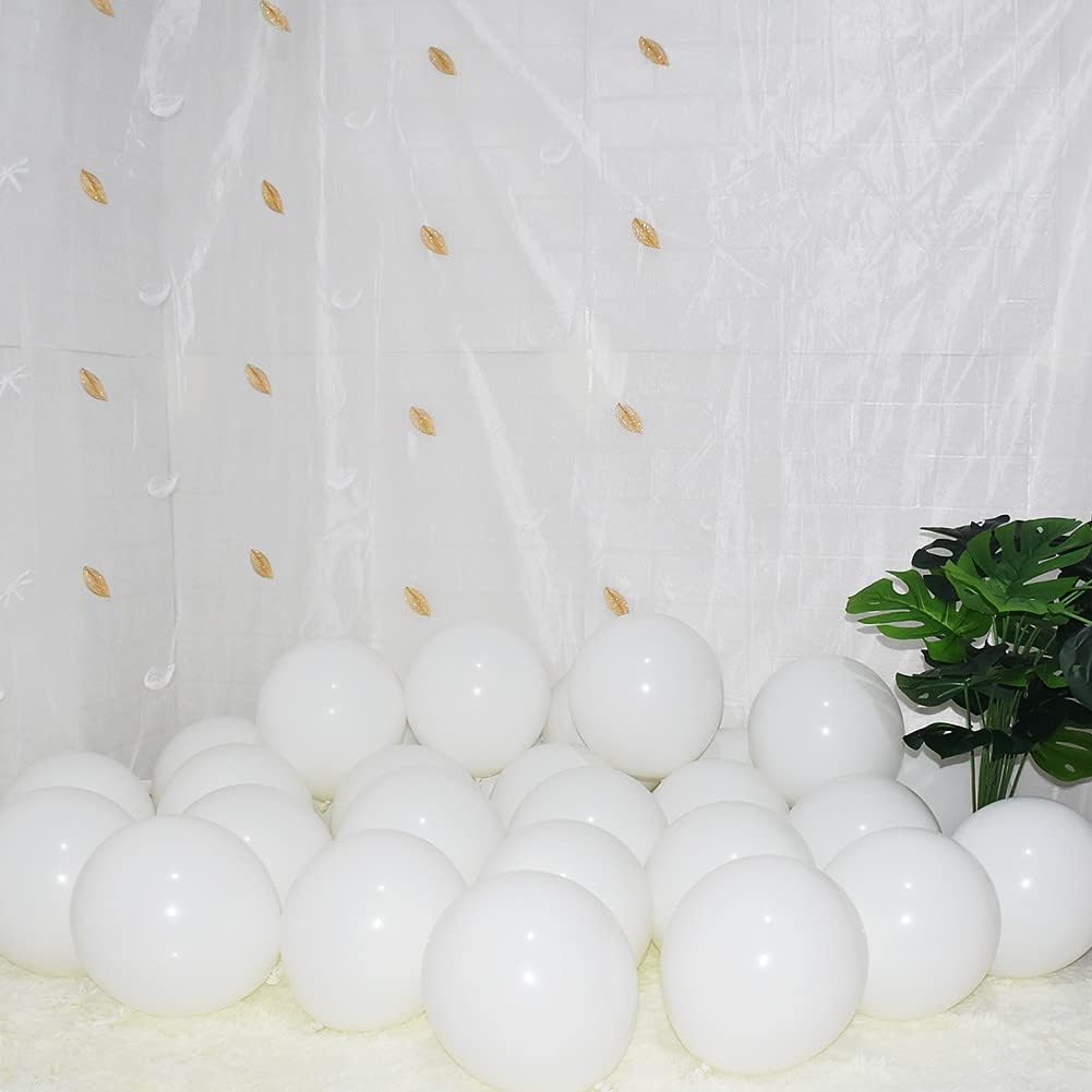 400 Pack White Balloons, 5 Inch White Latex Balloons Helium Balloons Party Decorations Supplies