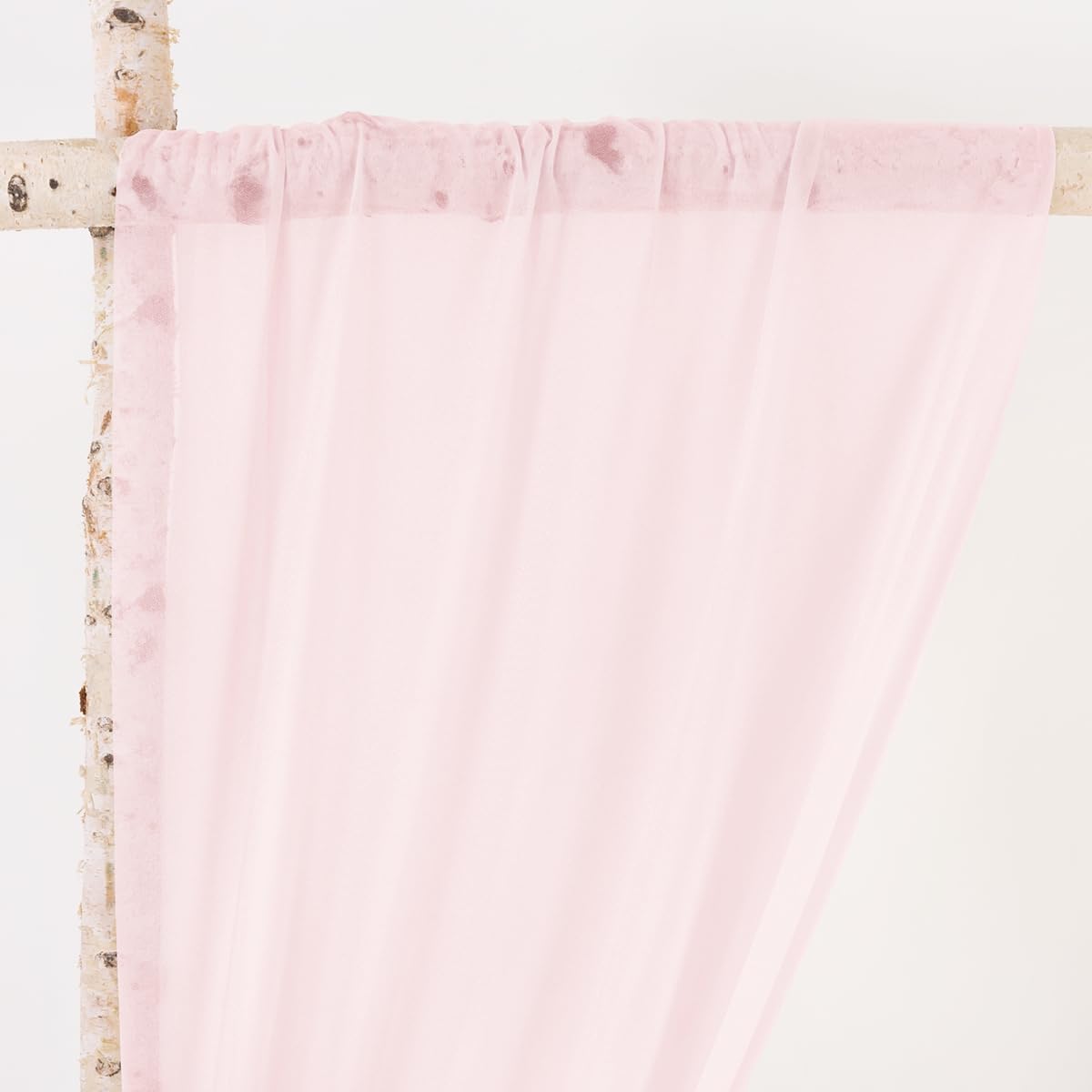 MLMW Wedding Arch Draping Fabric 2 Panels 29" x 20Ft Easter Pink Sheer Wedding Arch Backdrop Drapes Outdoor Curtain for Ceremony Party Background Ceiling Decor