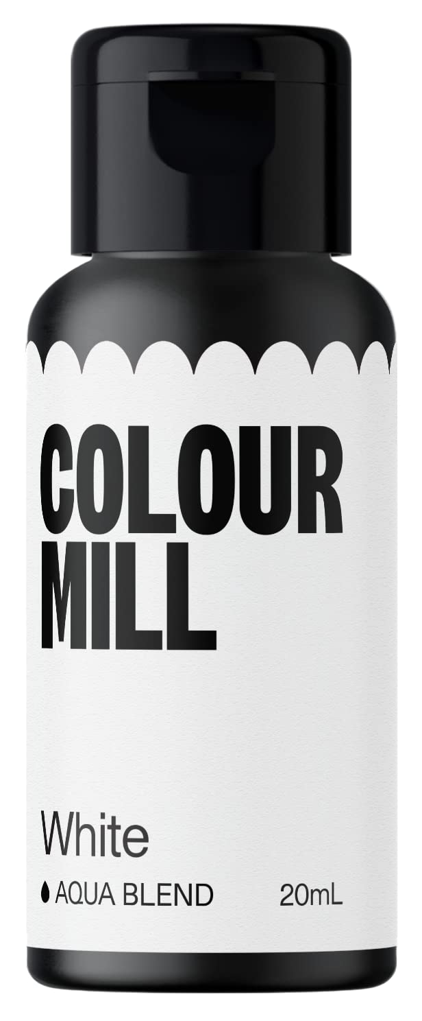 Colour Mill Aqua Blend Water-Based Food Coloring, 20 Milliliters White