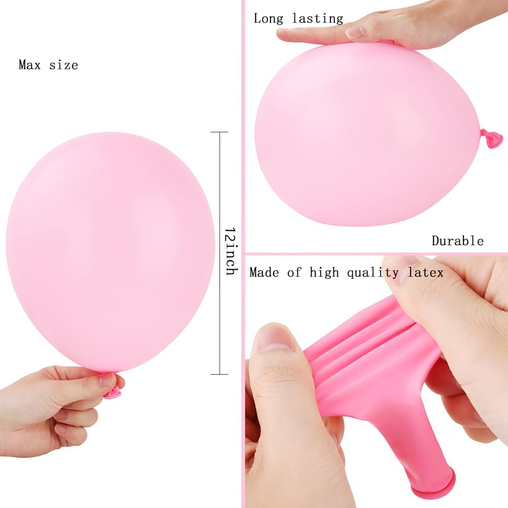 400 Pack Pastel Balloons 12 Inch Candy Colored Multicolor Rainbow Assorted Colors Macaron Latex Bulk Balloon 12 Kinds Colorful for Birthday Wedding Bridal Baby Shower Supplies Party Decorations