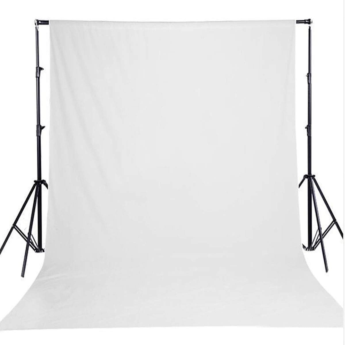 Solid Photography Backdrop Background Chromakey Muslin Portrait Background Screen for Photo Video Studio… (White, 10x20ft)