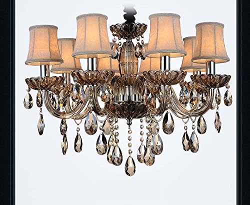 Fushing 10Pcs 1ft Teardrop Crystal Strands, Hanging Beads Chain Garland, Chandelier Pendants Parts Glass Beads (50mm, Clear)