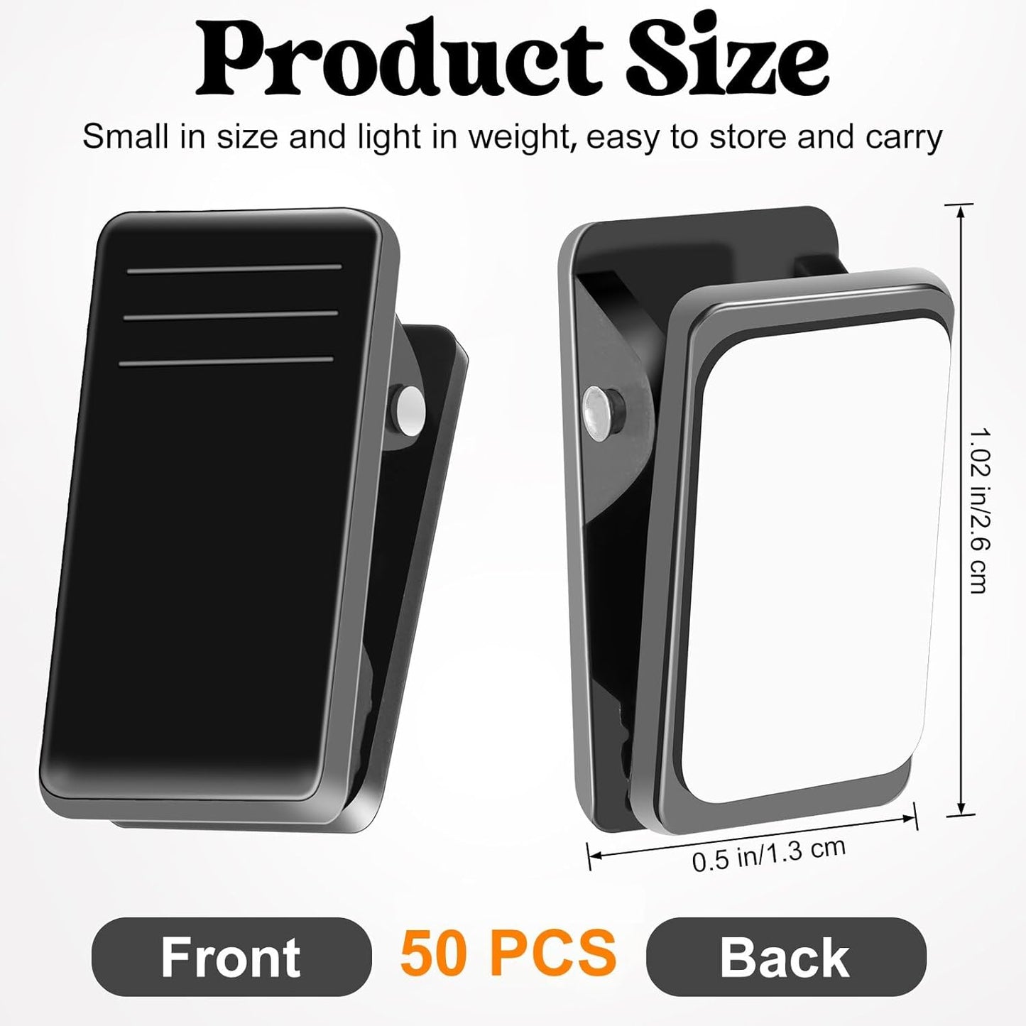 50 Pcs Self Adhesive Clips,Wall Clips for Hanging,Sticky Tapestry Clip Photo Picture Poster Plastic Spring Clip Hanging for Paper Tapestry Hangers Home and Office Christmas Decor(Black)