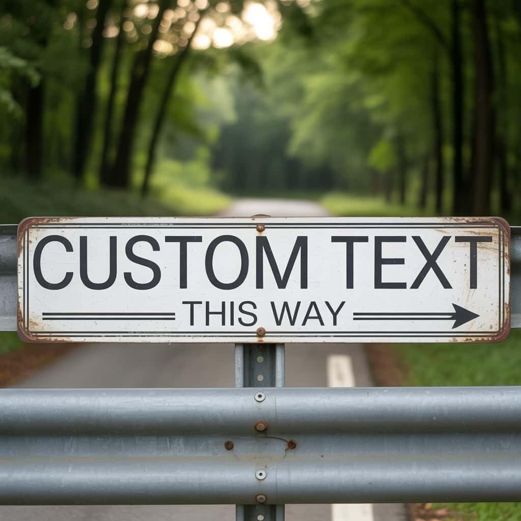 Custom Signs Outdoor Metal, Personalized Street Sign for Home Bar Wall Decor, 6x24 Inches, Indoor/Outdoor Use, Fade Resistant .040 Aluminum