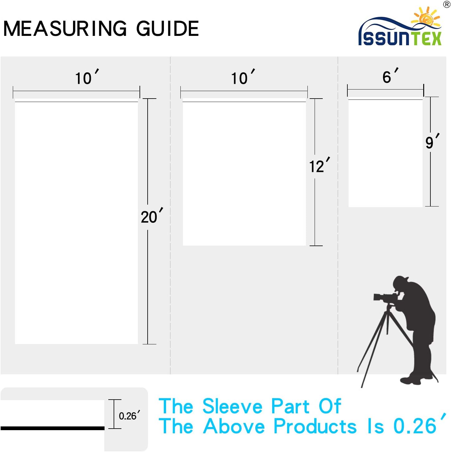 ISSUNTEX 5X7 ft Background Muslin Backdrop, Photo Studio, Collapsible High Density Screen for Video Photography and Television-White