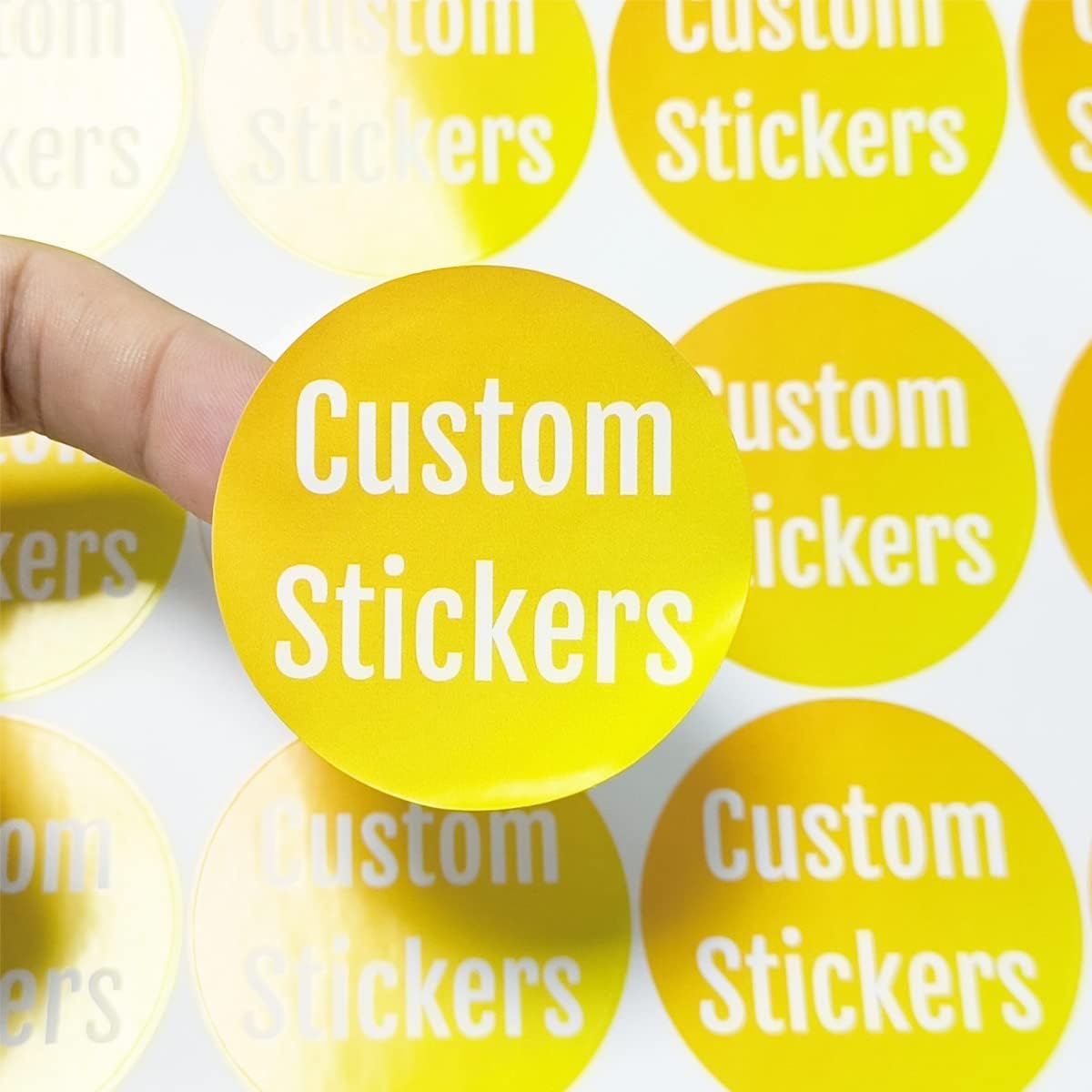 Custom Personalized Stickers - 100-500 Labels With Any Image, Logo, and Text for Business (Rectangle, 4x2 Inch)
