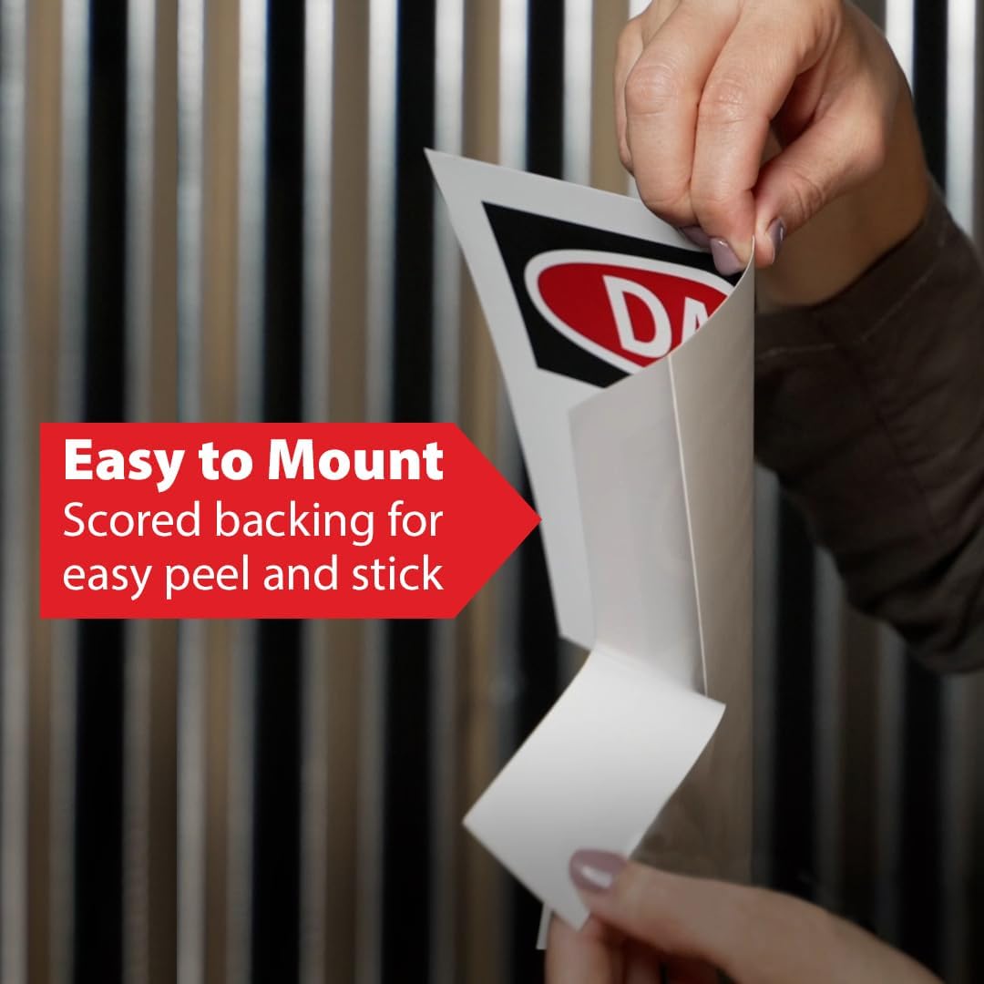 Custom OSHA Style Safety First Sign 7" x 10" Adhesive Vinyl Sign, Customizable "Your Text Here", by AccuformNMC Made in USA