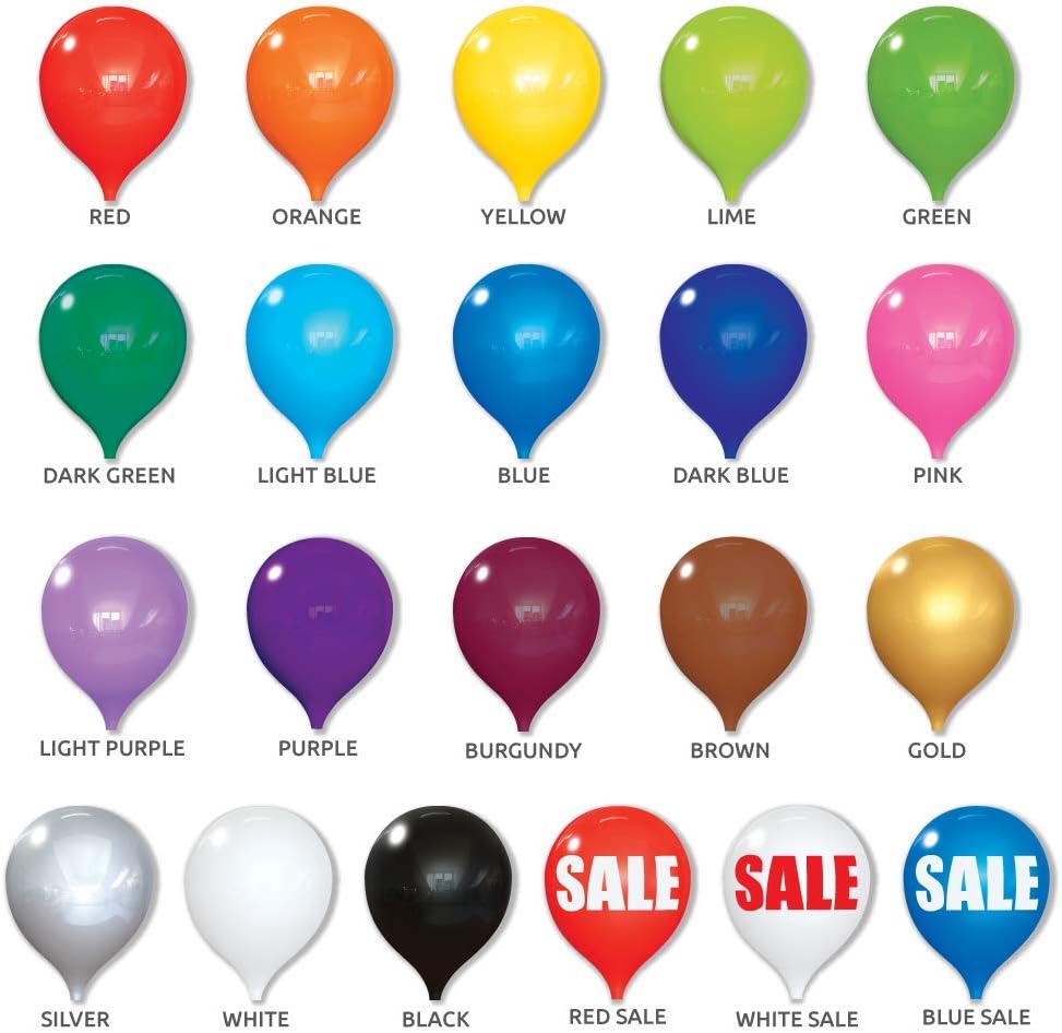 PermaShine - Reusable and Helium Free Balloon Bouquet - Permanent Plastic Indoor and Outdoor Balloons